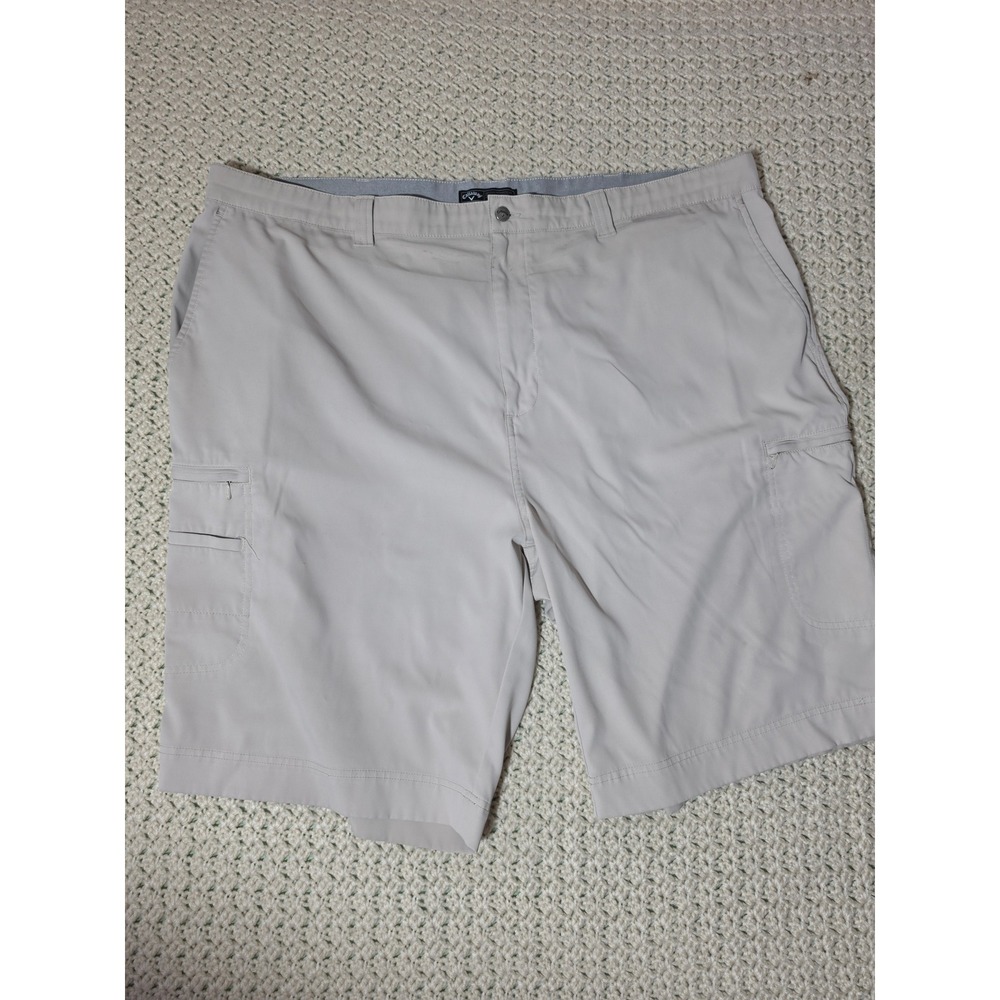 Callaway Golf Cargo Shorts Mens 46 Stone Grey Technical Performance